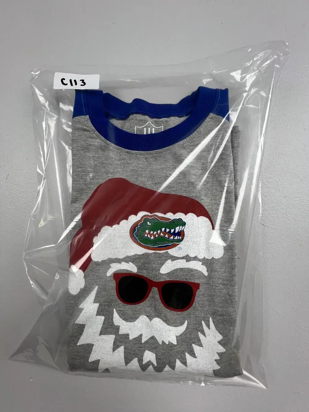 New Florida Gators Shirt Boys Large Blue NCAA Football Wes And Willy Santa